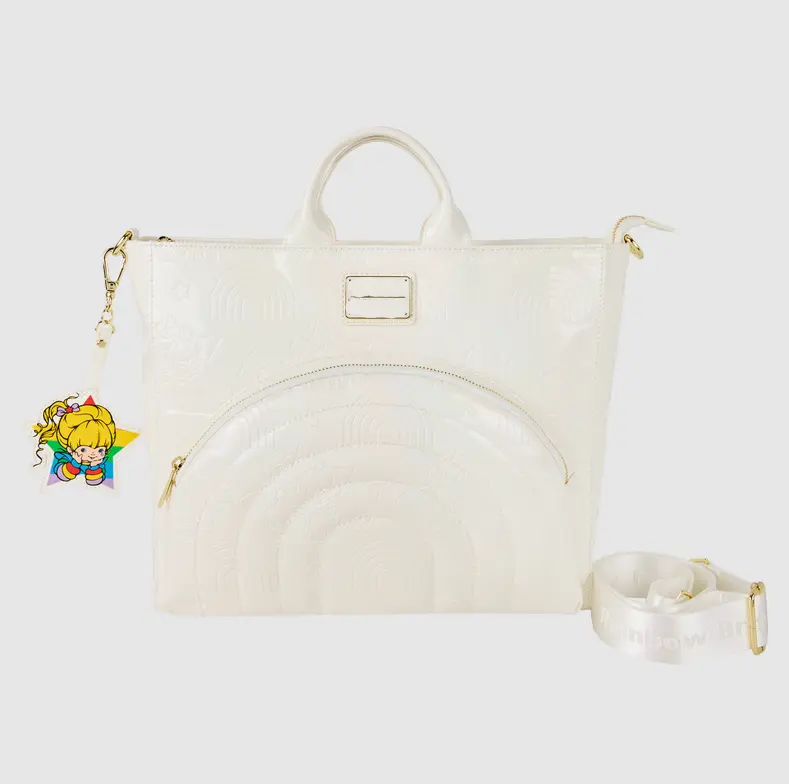 Rainbow Brite Iridescent Convertible Backpack & Tote Crossbody Bag