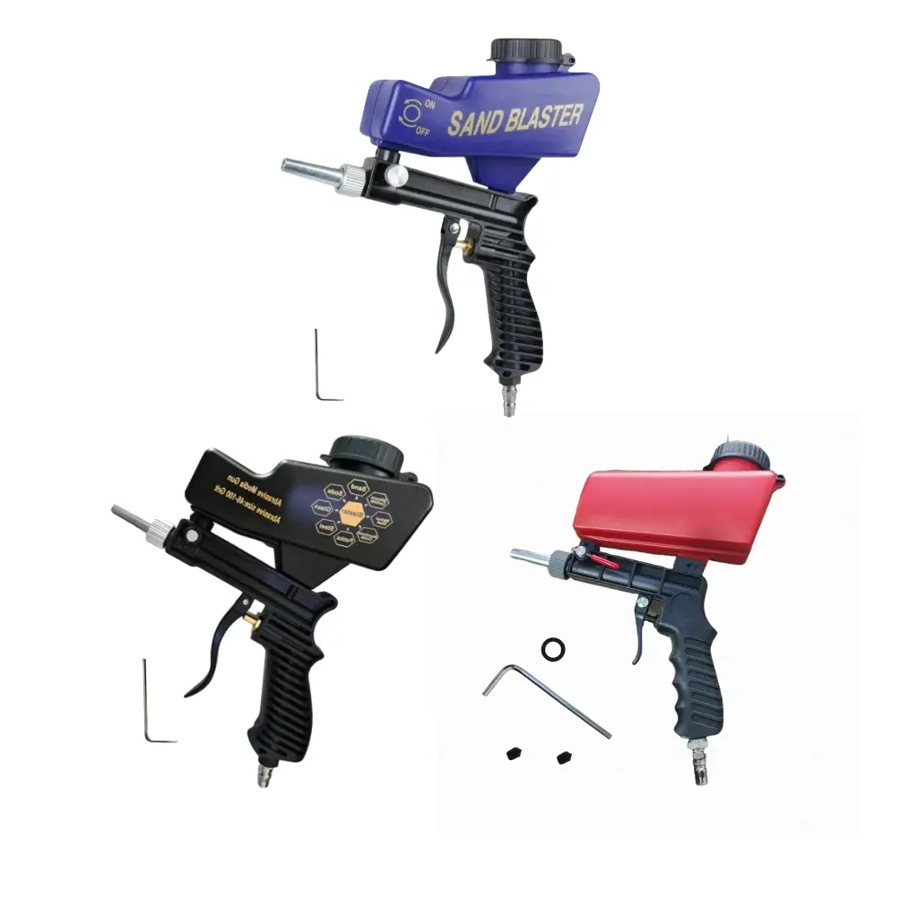 Premium Abrasive Blasting Gun for Surface Cleaning, Durable Design for Professional Use, Ideal for Metal Corners & Rust Removal