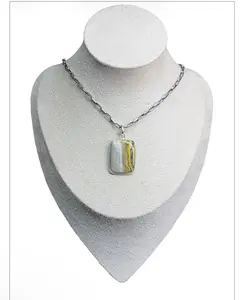 Bumblebee Jasper Pendant (square)