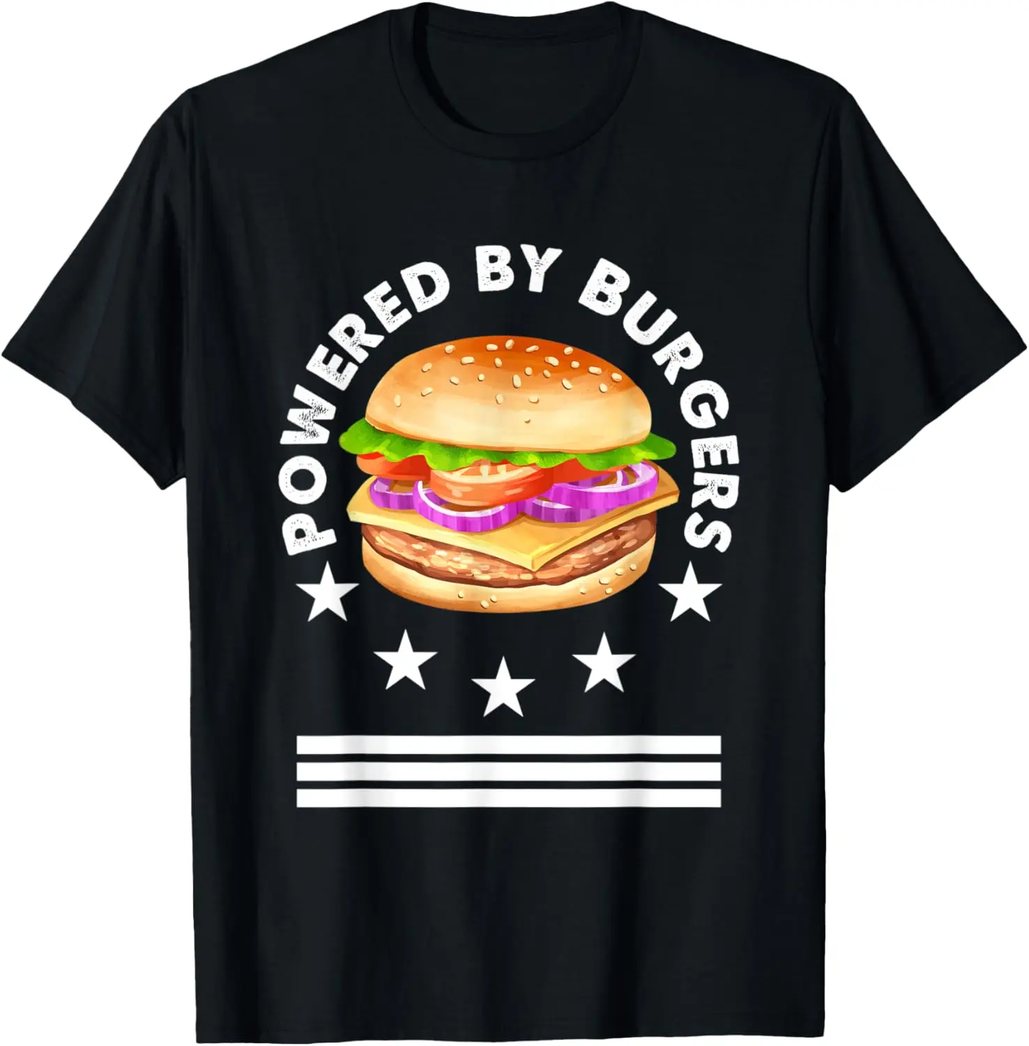Women's 100% Cotton Short-Sleeve T-Shirt - Soft, Breathable, Lightweight, Casual Regular Fit Funny Fast Food Beef Burger-Themed Tops for Lovers