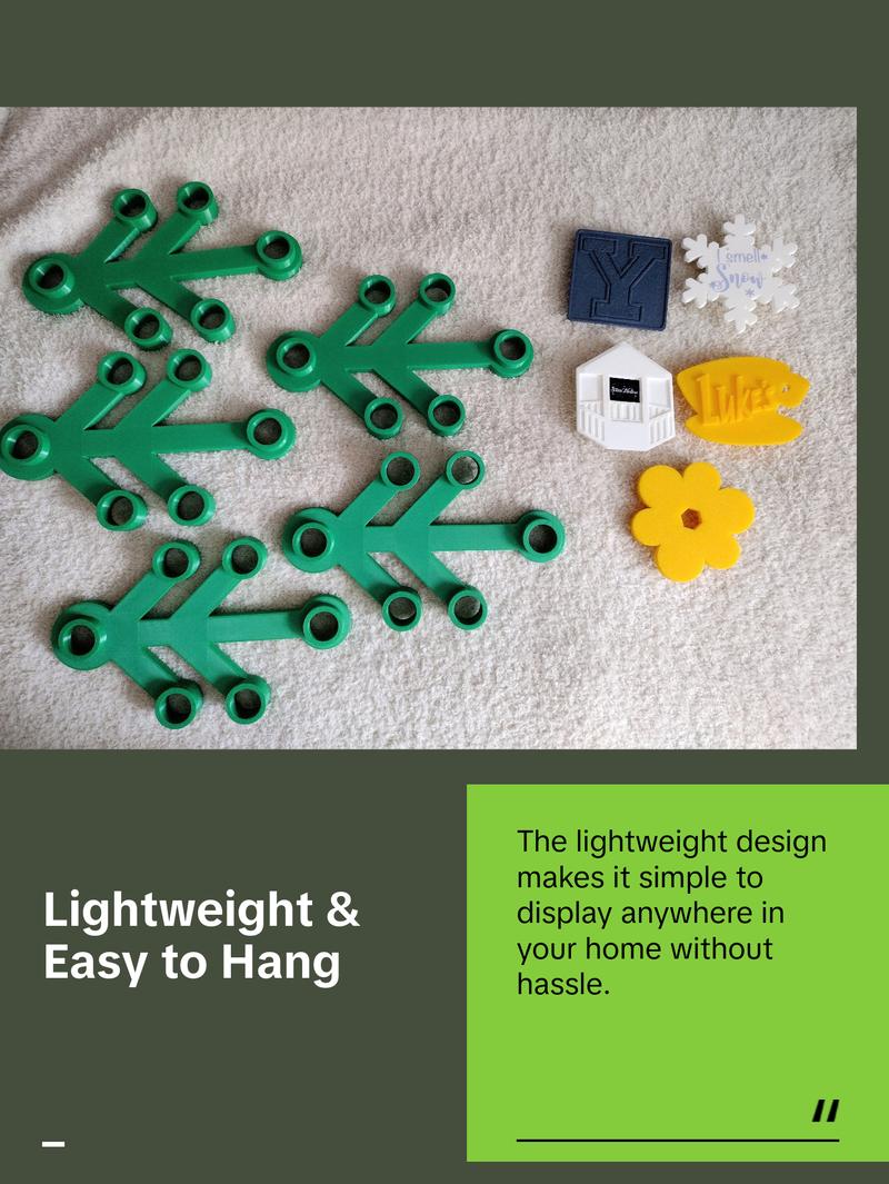 G.G. 3D-Printed Wreath – Customizable Stars Hollow-Inspired Decor