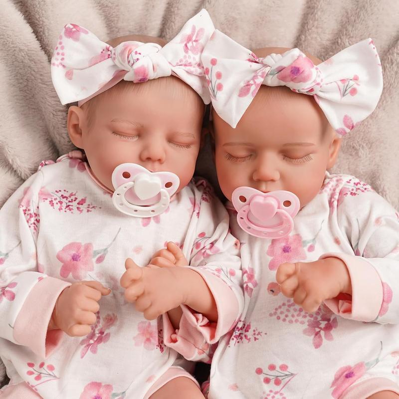 BABESIDE Lifelike Reborn Baby Dolls Twins, 17 /20 inch Soft Vinyl Limb Cloth body Dolls Realistic Newborn Real Life Baby Boy Girl Dolls with Clothes and Pacifier Toy Gift for Kids Age 3+ BABESIDE Lifelike Reborn Baby Dolls Twins, 17 /20 inch Soft Vinyl Limb Cloth body Dolls Realistic Newborn Real Life Baby Boy Girl Dolls with Clothes and Pacifier Toy Gift for Kids Age 3+