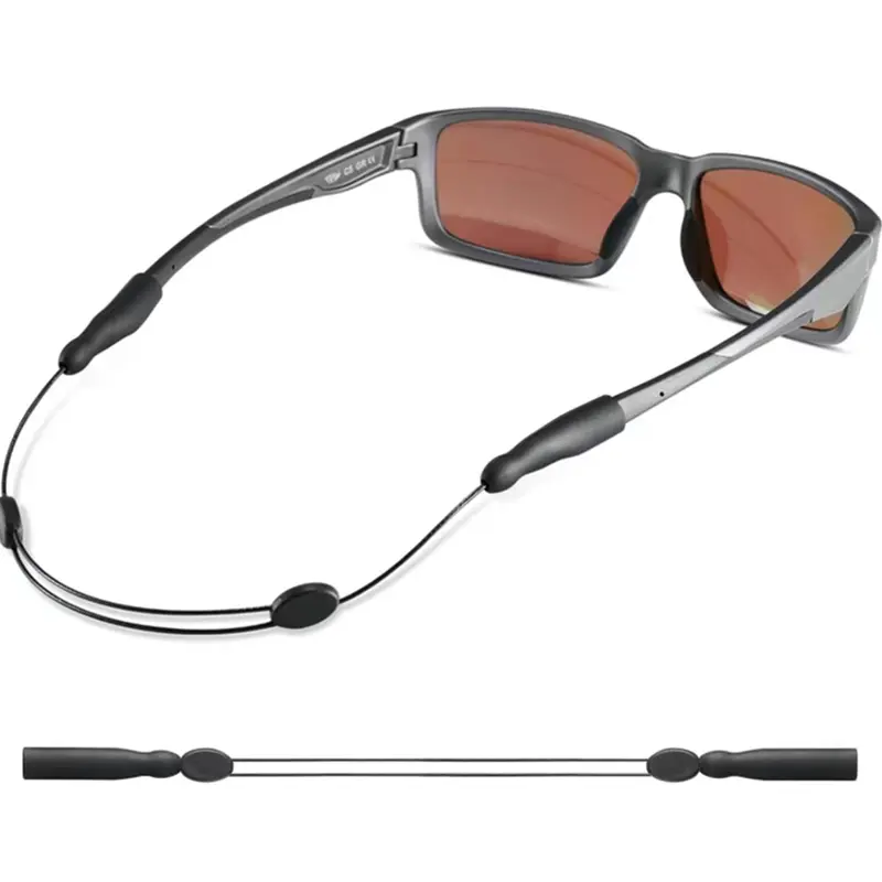 Glasses Strap -No Tail Adjustable Sunglasses Strap, Eyeglasses Strap, Cable Straps, Eye Glasses Holders Around Neck, Lanyard for Men Women -Eyewear Retainer String, Chain (1pcs Black 14inch)