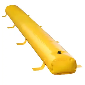 Reusable PVC Flood Barrier Tube, 24ft x 12in, Lightweight & Waterproof for Doorways/Garages, Yellow