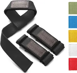 WARM BODY COLD MIND Lasso Lifting Wrist Straps for Cross Training - Rated at 770 Lb - Hand Wraps for Olympic Weightlifting, Powerlifting, Weight Lifting, Bodybuilding Strength Deadlift Gym Bar, Cotton