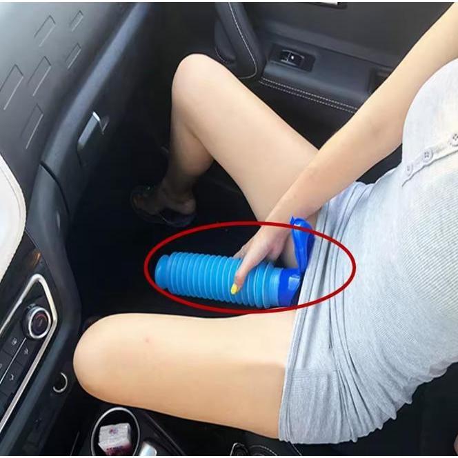 Urinal Car Urinal Bucket 750 ML Portable Reusable Shrinkable Standing Urine Leak Feature for Travel Camping Outdoor Use Adult Model 750ML