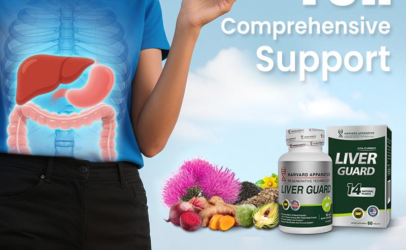 Harvard Apparatus Liver Cleanse Detox & Repair – 14 Herbal Liver Support with Milk Thistle, Dandelion Root & Artichoke, 60 Tablets