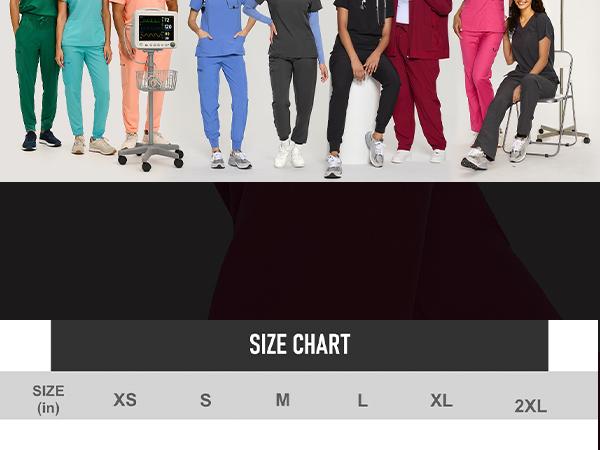 COZYFIT Straight Leg Scrub Pants for Women, Drawstring Soft Stretch, Anti-Wrinkle Women's Scrub Pants with 6 Pockets SpringStatements