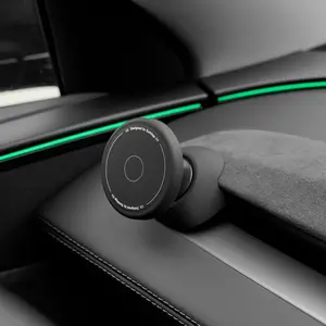 for Tesla Model 3 24-25 / Model Y 25- 26 (Juniper & Highland ）Magnetic Car Phone Holder Mount Adjustable Holder Non-Slip Silicone Base Phone Holder for Tesla outdoorfun