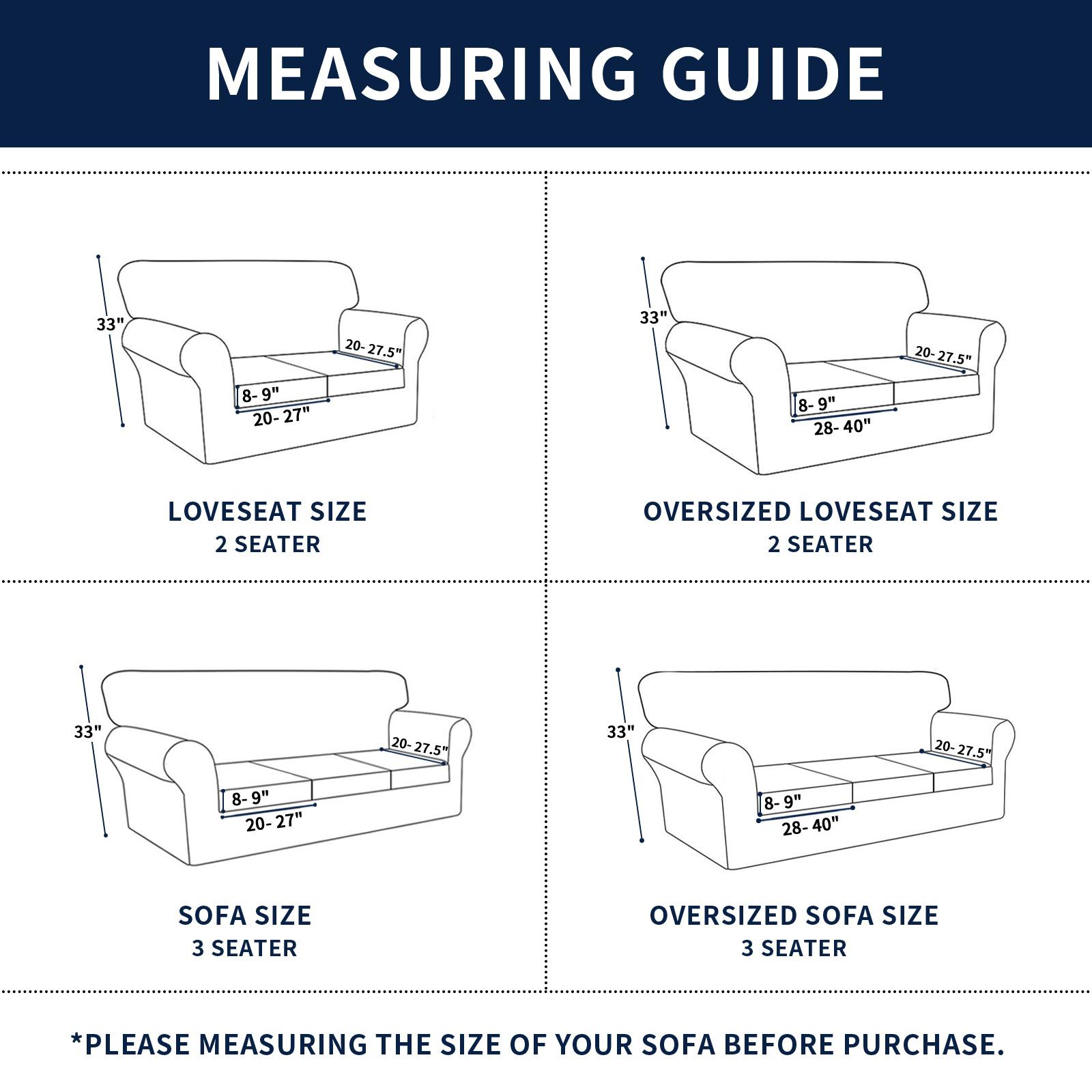 Easy-Going Stretch Soft Couch Cover for Dogs, Christmas Slipcover for Sofa with 1/2/3 Seperated Cushions, Washable Elastic Furniture Protector for Pets, Kids, Livingroom