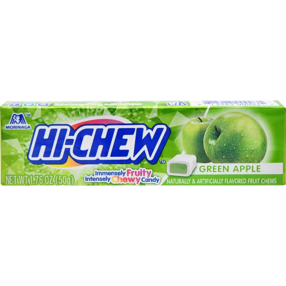 Morinaga Hi-Chew Chewy Soft Candy Bars - Juicy Fruit-Flavored Candies (Green Apple, Mango, Strawberry, Kiwi, Grape, Watermelon) - Sweet Japanese Bonbon Snack, Juicy Fruits