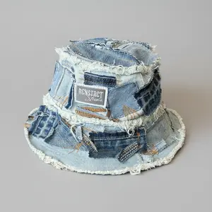 Denim Detail Bucket Hat // Random Selection