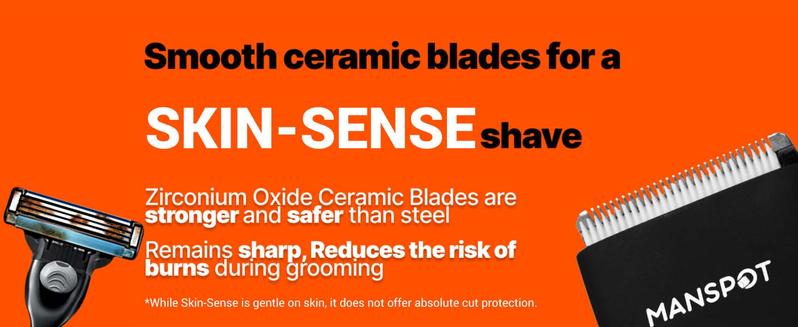 Manspot LADYSPOT4 in 1 Electric Bodyandwomen Hair Shaver - Groin Hair Trimmer, Ball Trimmer for Men with Replaceable Ceramic Blade Heads, USB Recharge, 90 Minutes Shaving,Waterproof, Safe & Gentle Trimming, Quick Gifts