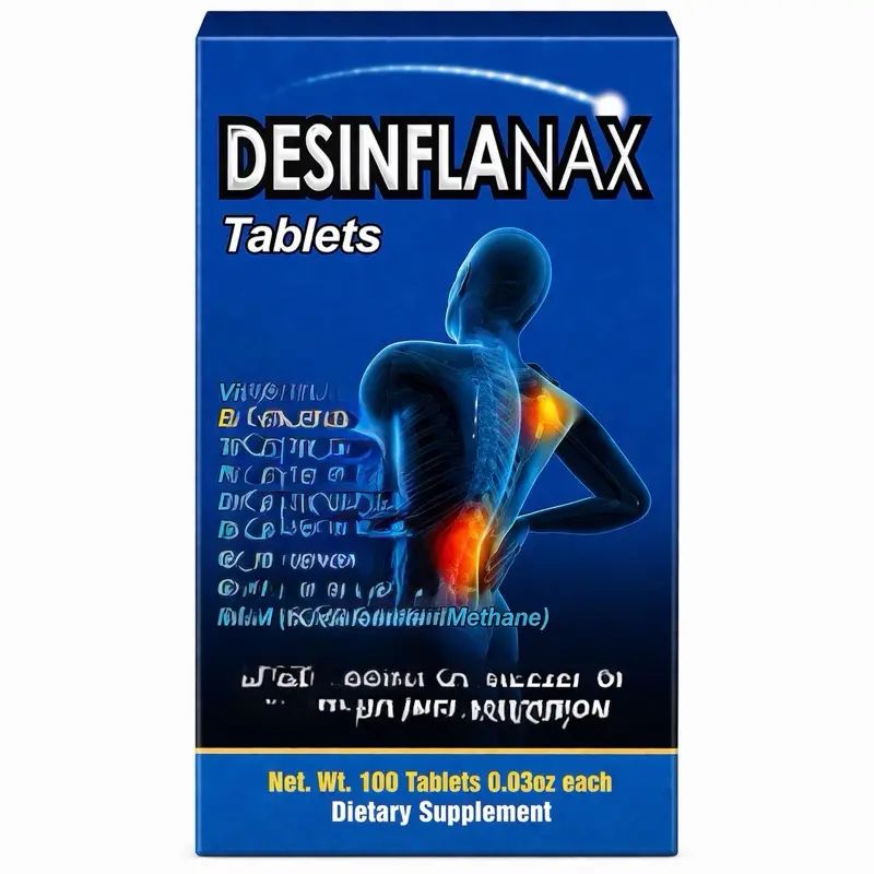 Desinflanax Tablets – Anti-Inflammatory Pain Relief Formula with B Vitamins, Joint & Muscle Support, 100 Tablets