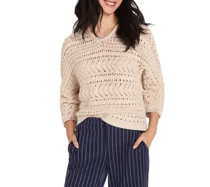 NIC+ZOE Tape Yarn Stitch Sweater