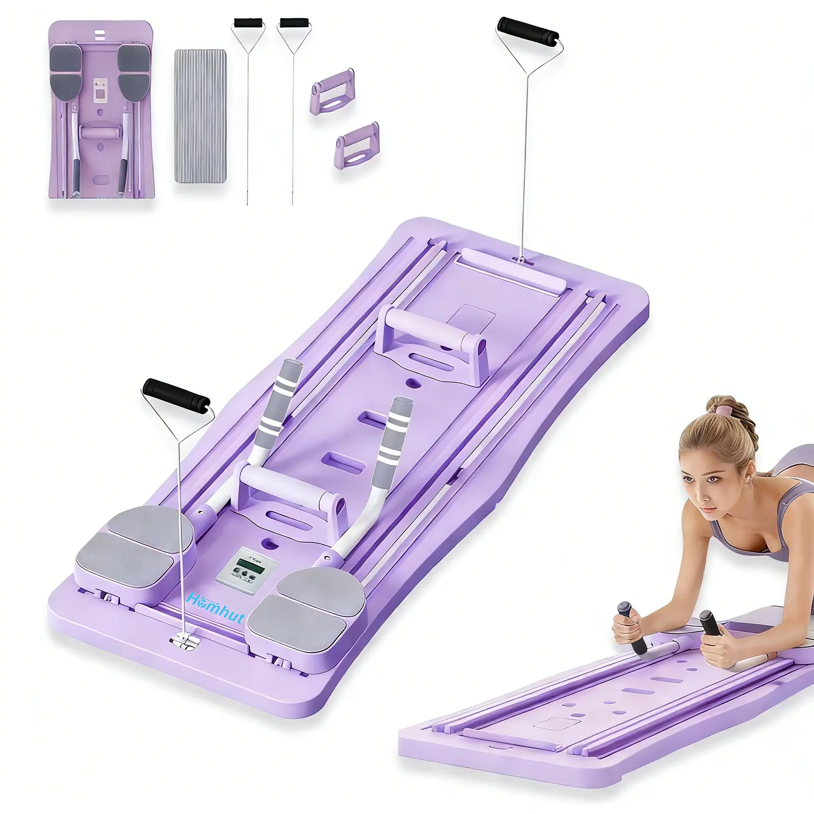 4in1 Smart Training Fitness Board Home Full Body Movement Exercise Safe Exercise Quick Fold Rebound NonSlip Home Fitness Board