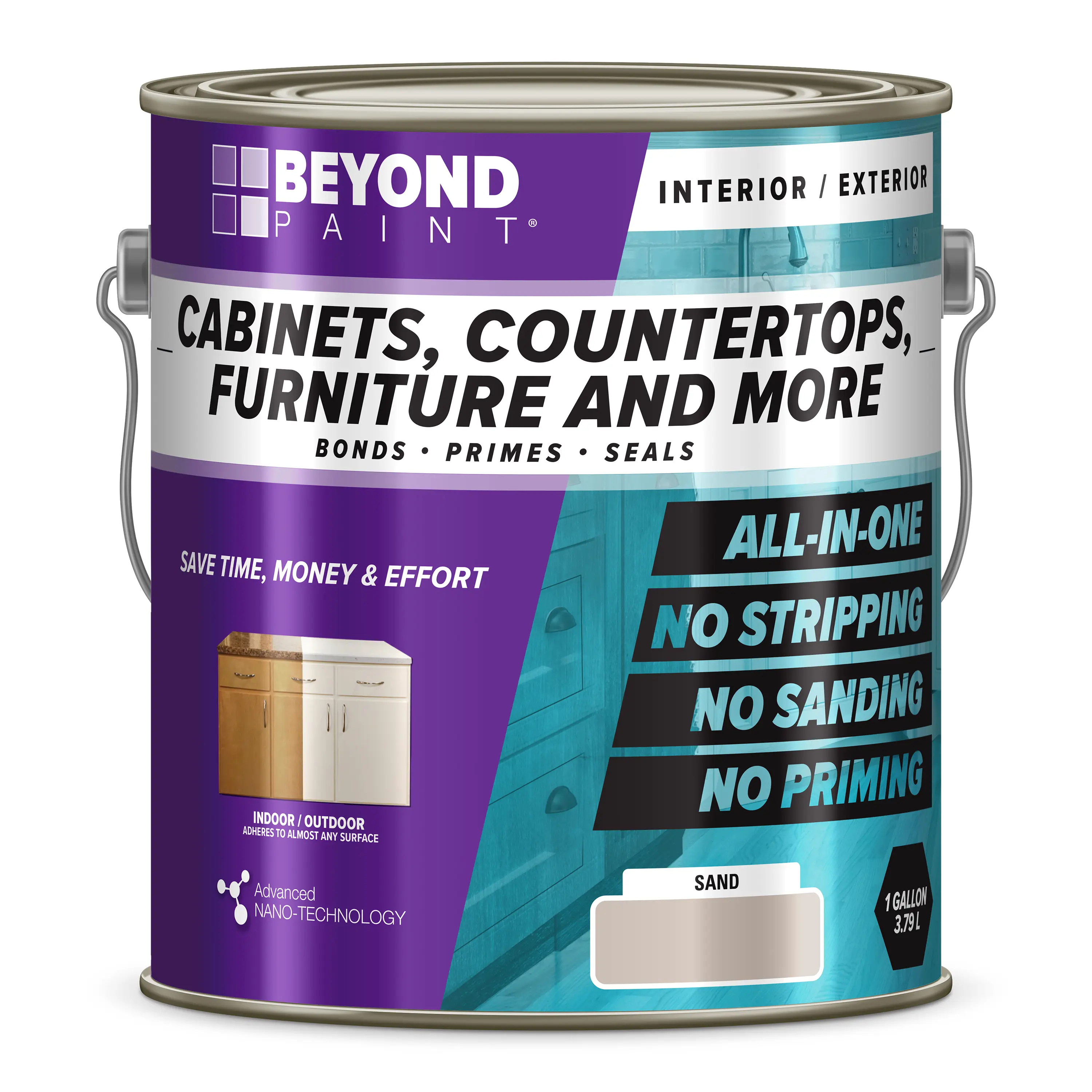 Beyond Paint All-In-One Sand Refinishing Paint for Cabinets, Countertops, Furniture, and more