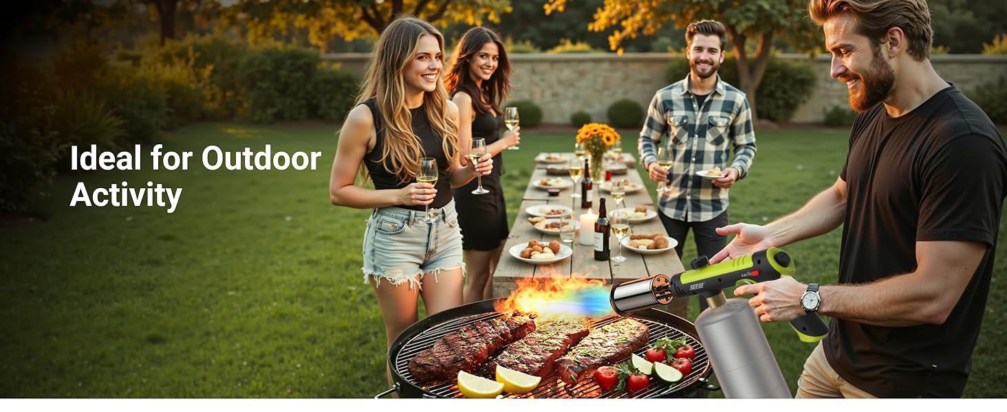 SEESE Powerful Propane Torch (Propane Tank Not Included),Culinary Propane Torch Lighter, Adjustable Blow Torch for Sous Vide Searing Steak, BBQ SEESE Powerful Propane Torch (Propane Tank Not Included),Culinary Propane Torch Lighter, Adjustable Blow Torch for Sous Vide Searing Steak, BBQ