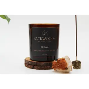 Ashram All Natural Wooden Wick Candle