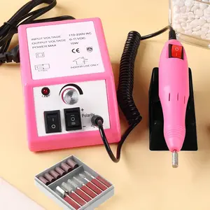 Professional Electric Nail Drill Machine Set, Nail Drill for Acrylic & Gel Nails, Nail File Drill for Grinding, Filing, Polishing, Gel Removal & Cuticle Care, Manicure Pedicure Tool for Salon & Home