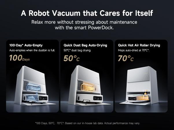 DREAME Aqua10 Ultra Roller Robot Vacuum and Mop & 30,000Pa Suction, Self-Cleaning Dock & Extending Roller Mop, Heat-Washes & Dries, Carpet Protection, AI Camera & LiDAR Avoidance Tech, Voice Control