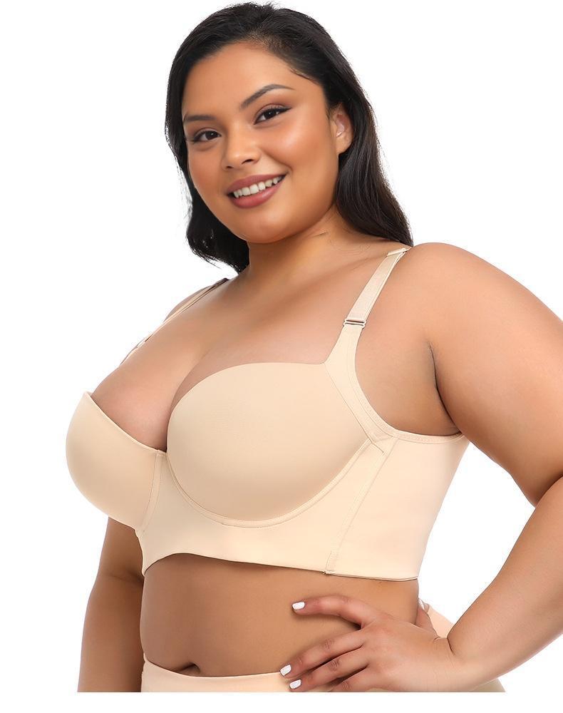 Plus size woman's bra, comfortable, slimming and anti-sagging