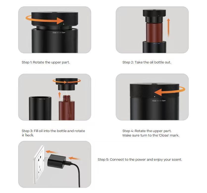 More Than a Diffuser. It‘s an Air Stylist. | Curate Your Home's Vibe with Pro Scents.Retro rotating raindrop aroma diffuser with Bluetooth speaker