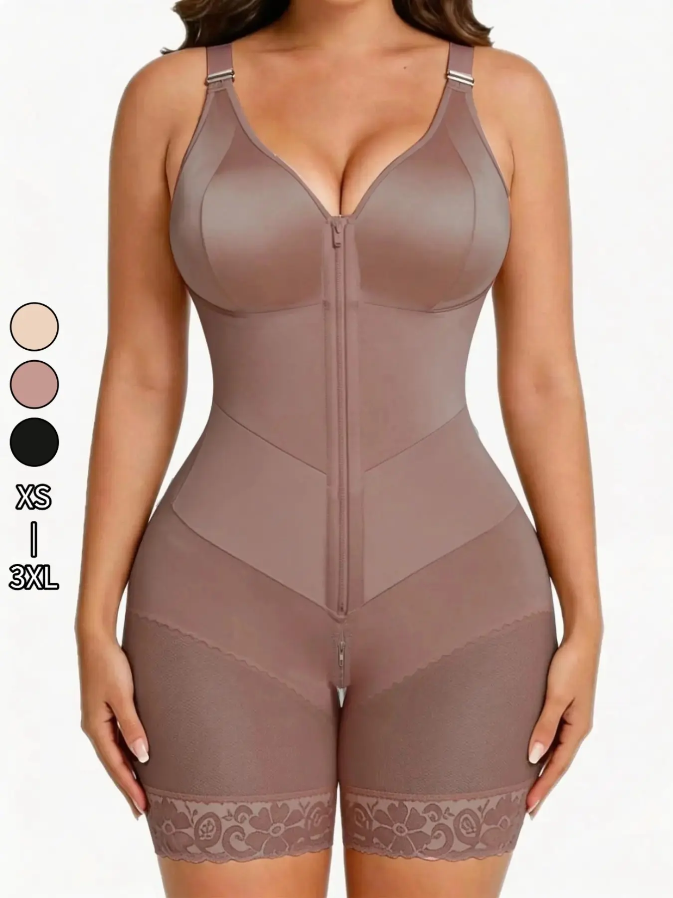 1 Women's Colombian Shapewear,Colombian Fajas, Fajas Colombianas Bodysuit, Bodysuit Fajas Tummy Control Butt Lifter, Underwear, Women's Body Shaper Jumpsuit for Daily Wear, High Compression Body Shaperwear, Suitable For Training Or Sports