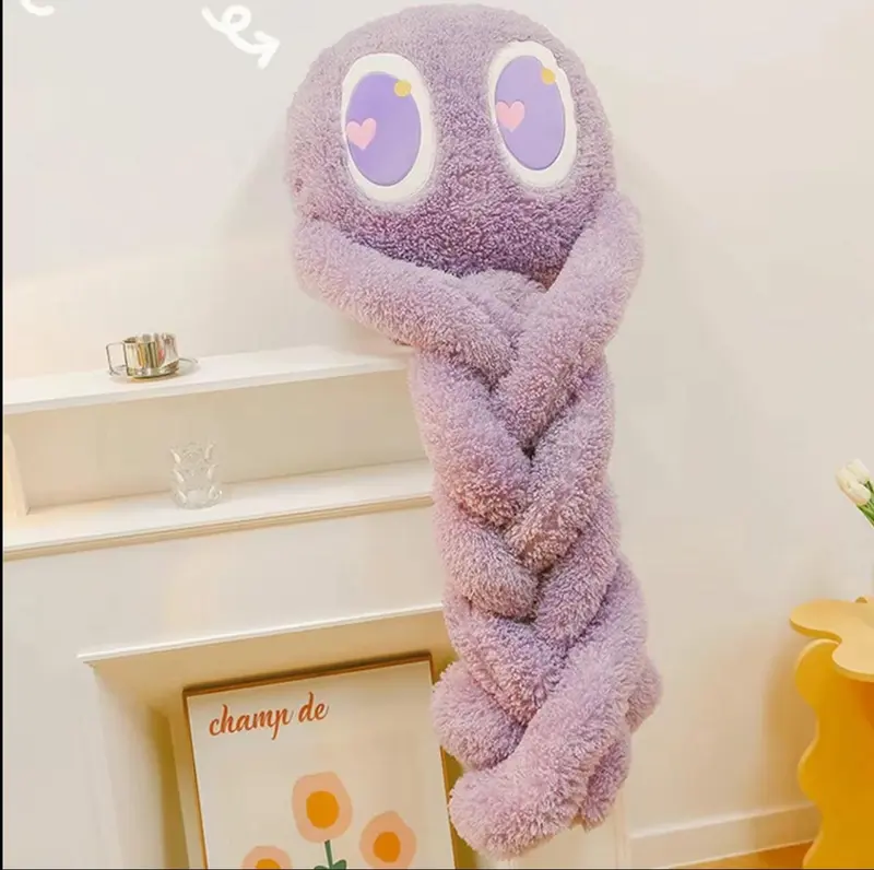 Cute Octopus Design Stuffed Animal Soft Huggable, 1 Count Long Leg Octopus Doll Pillow, Cartoon Home Decoration for Birthday & Holiday Gifts