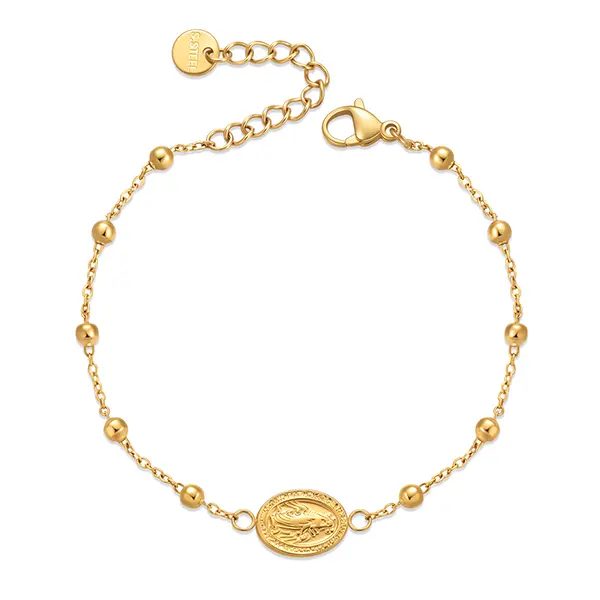 Virgin Mary Miraculous Medal Bracelet