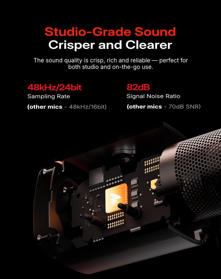 Maono PD100W Wireless & USB gaming microphone for podcast recording, meeting, dynamic RGB mic with quick mute, headphone jack, gain knob, volume control, desktop mic for PC Gamer. widely compatible with PCs, smartphones, laptops, PS4, and PS5.