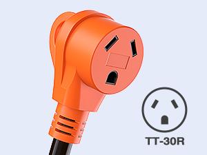 Nilight 18 inch 50 Amp to 30 Amp RV Plug Adapter Heavy Duty Dogbone Electrical Adapter with Handle 50A Male to 30A Female Cord Adapter 125V/3750W