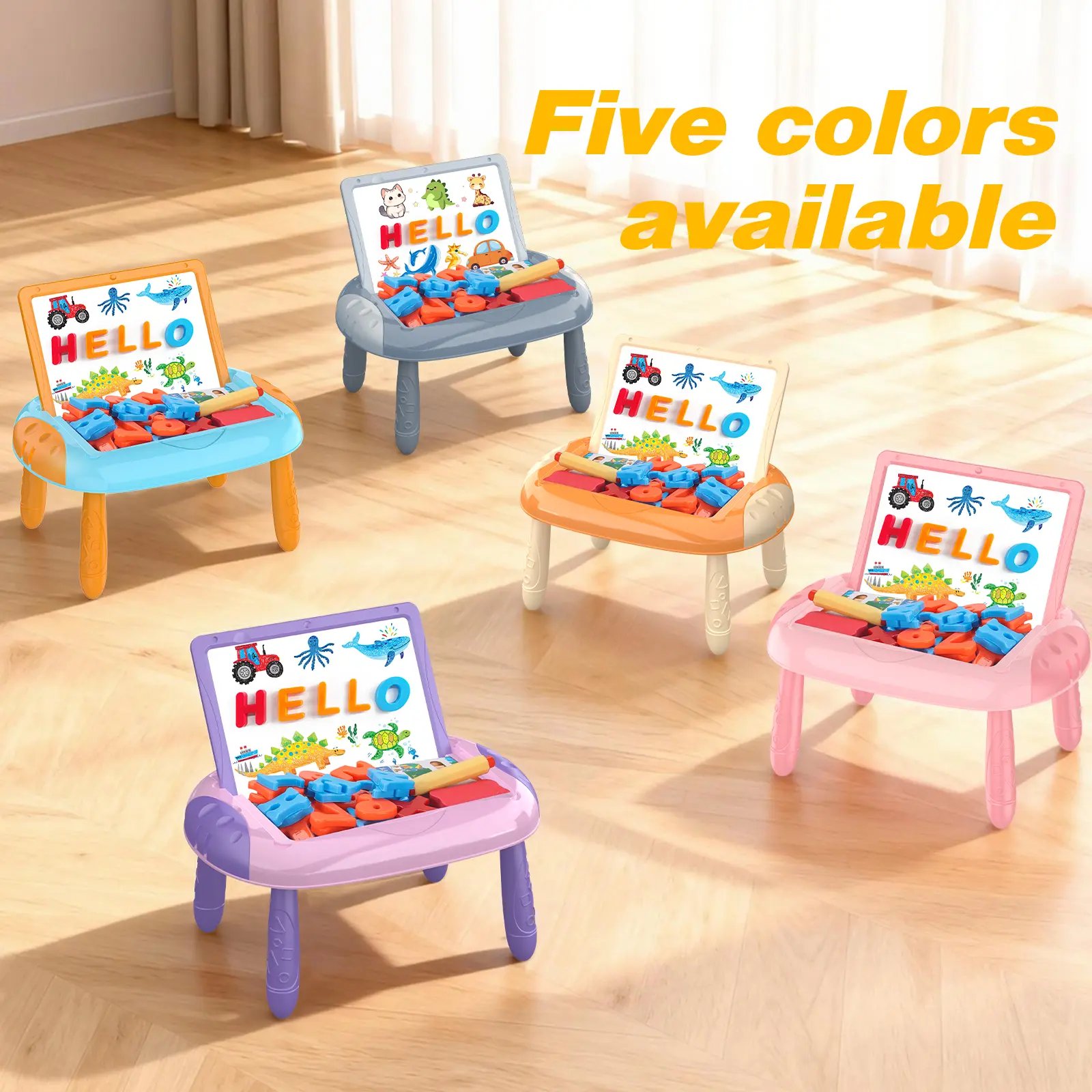 Double-Sided Magnetic Drawing Board for Kids - Creative Art and Learning Toy with Magnetic Alphabet, Numbers, Chalk & Watercolor Set, Ideal Gift for 1-3+ Year Olds, Watercolor Paint, Durable Drawing Pad, Gift Ideas For Kids