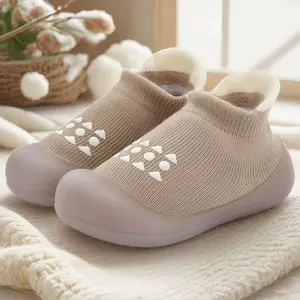 Baby Sock Shoes Infant Cozy Slippers Newborn Crib Shoes for 6 9 12 24 36months Boys Girls Toddlers Indoor Outdoor Adorable Walking Shoes Lightweight Breathable Durable little kids Sneakers for 0 1 2 3yrs old