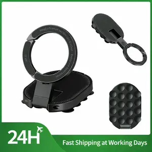 MagLock Suction Cup Phone Mount Desktop Stand for iPhone 17 16 15 14 with Suction Bottom for Wall Glass