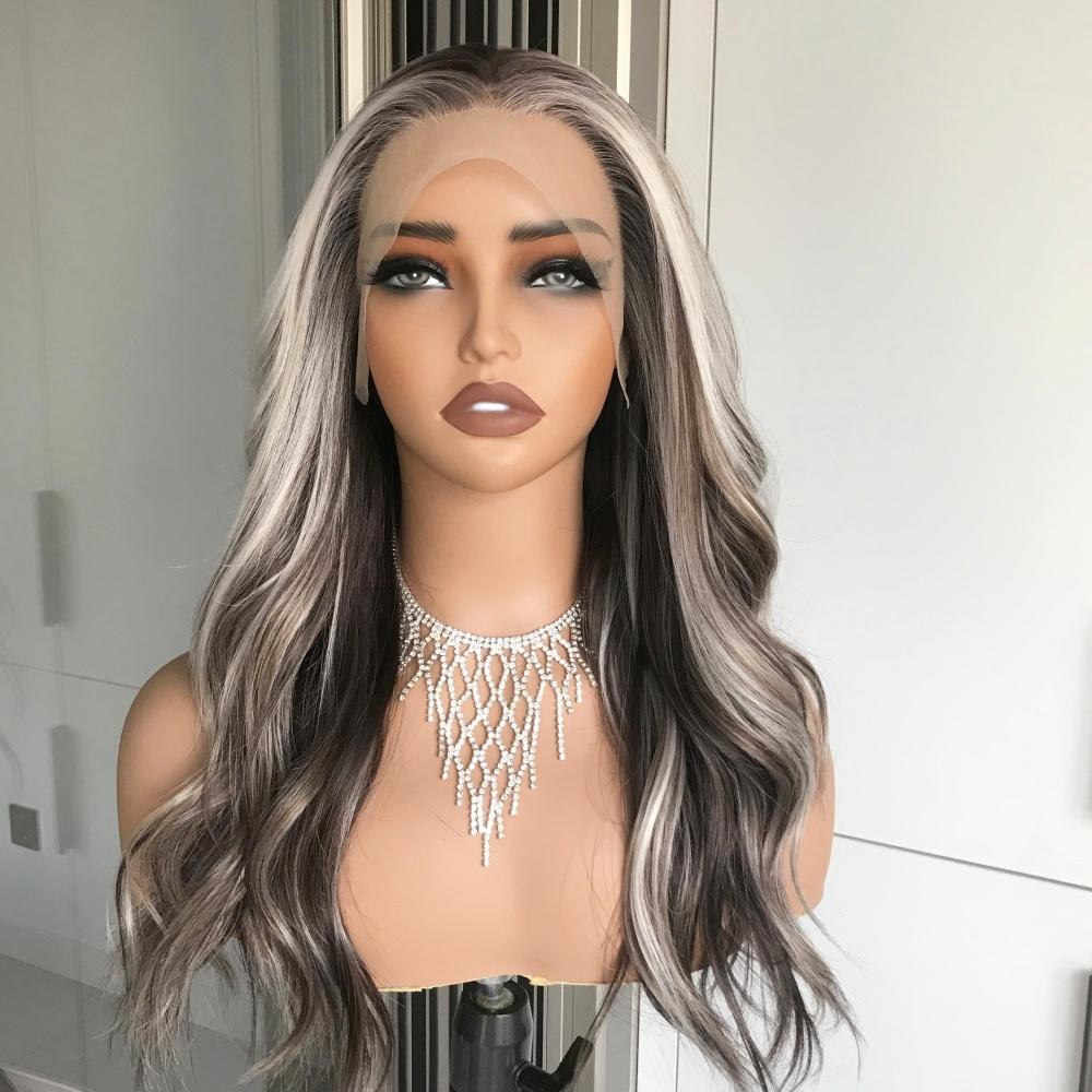 AISOM Greta Iced Mocha Loose Wave 13x4 Free Part Lace Front Wig with Scandinavian Hairline Glueless Wig Low Density 22" Women Wig Daily Use