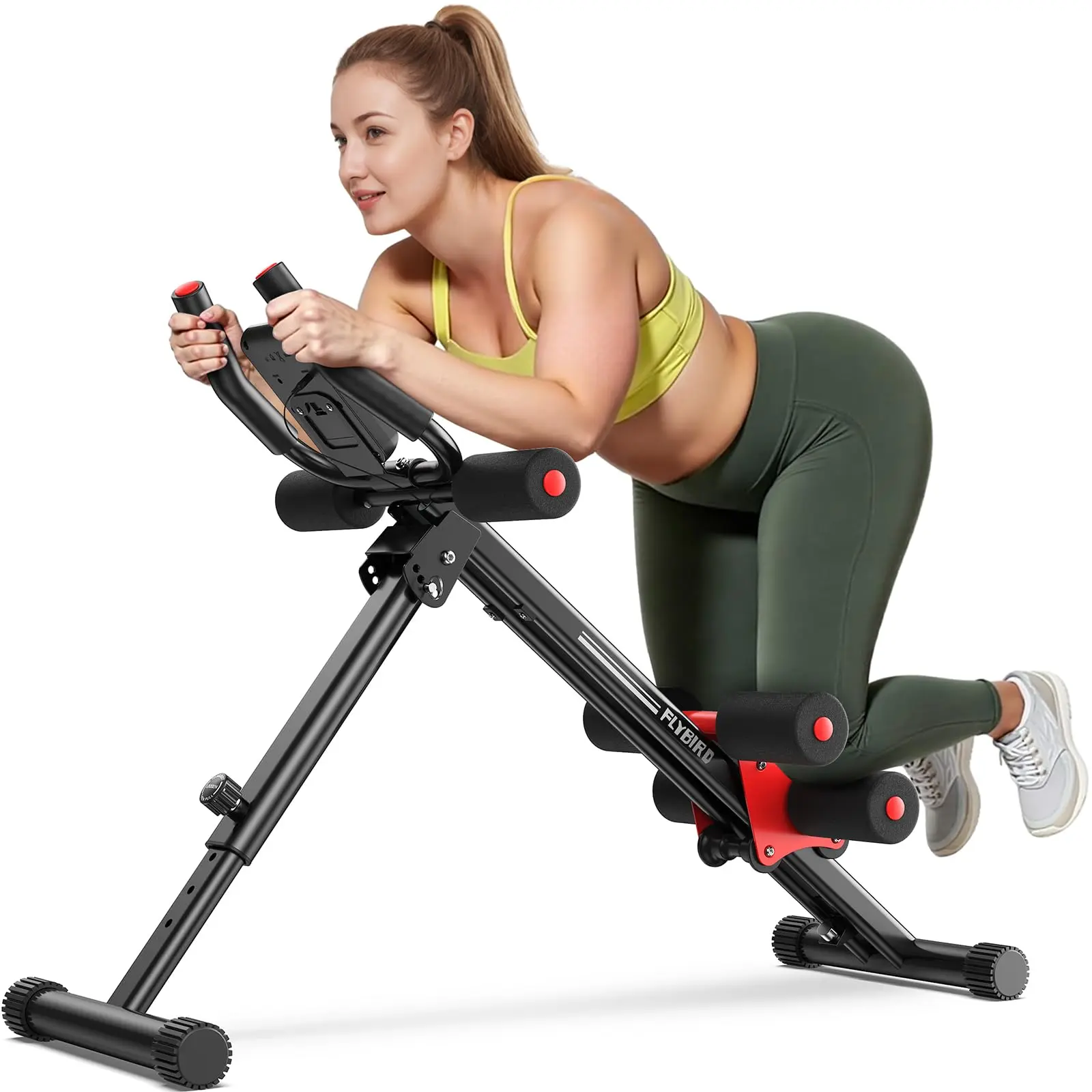 FED Fitness Flybird Series AW1 Ab Workout Machine- Adjustable Multifunctional Abdominal Core Trainer, Tummy Exercise Equipment, At Home Gym Equipment for Beginners, Full Body Strength Training