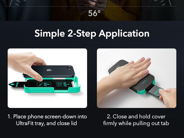 ESR 3 Pack for iPhone 17e/iPhone 16e/ iPhone 14/ iPhone 13/ iPhone 13 Pro Privacy Screen Protector, Military Grade Shatterproof, 9H Hardness, Anti-spy Tempered Glass with UltraFit Tray