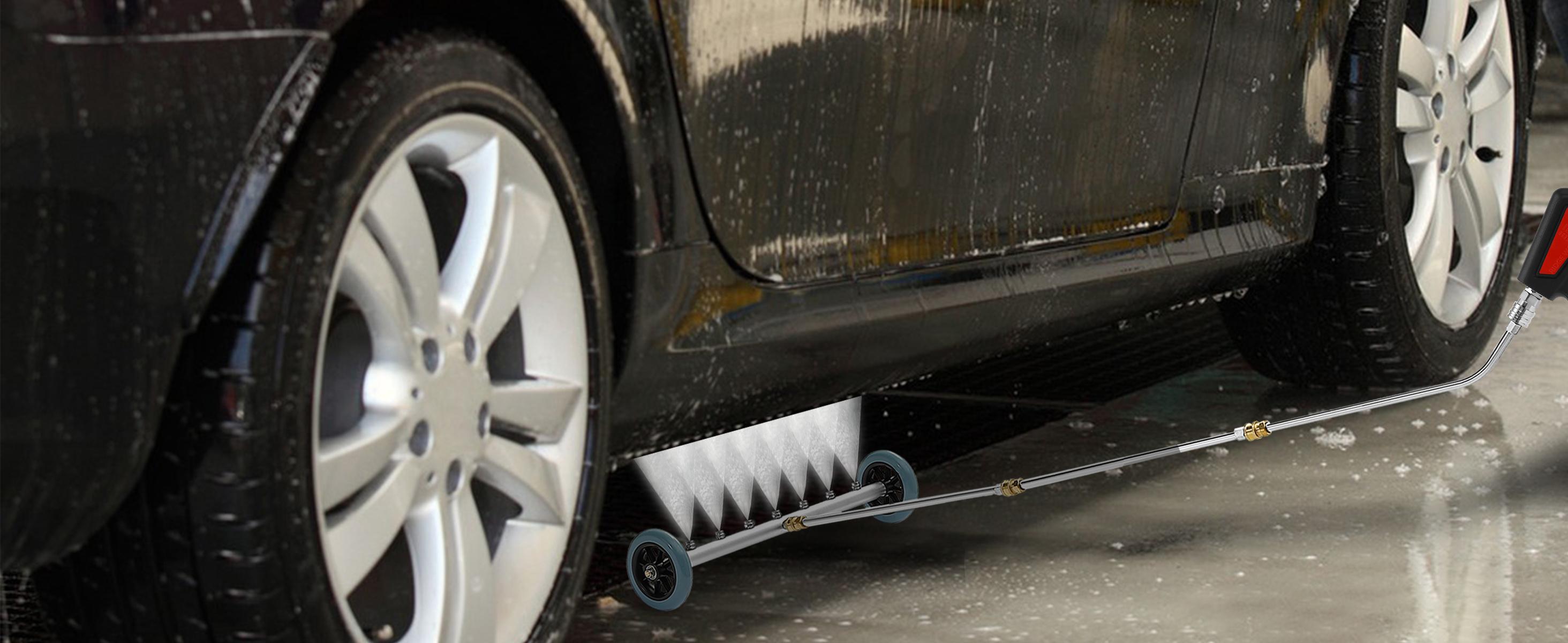 RIDGE WASHER Pressure Washer Undercarriage Cleaner 24 Inch with 3 Count Extension Wands, 4000 PSI, Convenient for Various Vehicles, ChristmasGift
