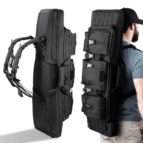 YAKEDA GN-9013 Low-Profile Tactical Rifle Bag - Factory Direct Sale, Low Price Soft Military Gun Case, 36in/42in Size with Hunt Gear Storage, Outdoor Hunting Tactical Equipment for Firearm Transport