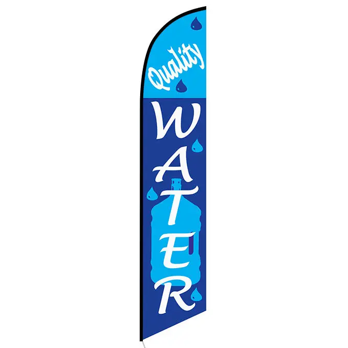 Quality WATER 12ft Feather Banner Swooper Flag - FLAG ONLY (3)