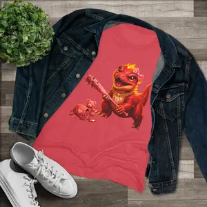 Queen FireDinos with Teddy and Mace Tee