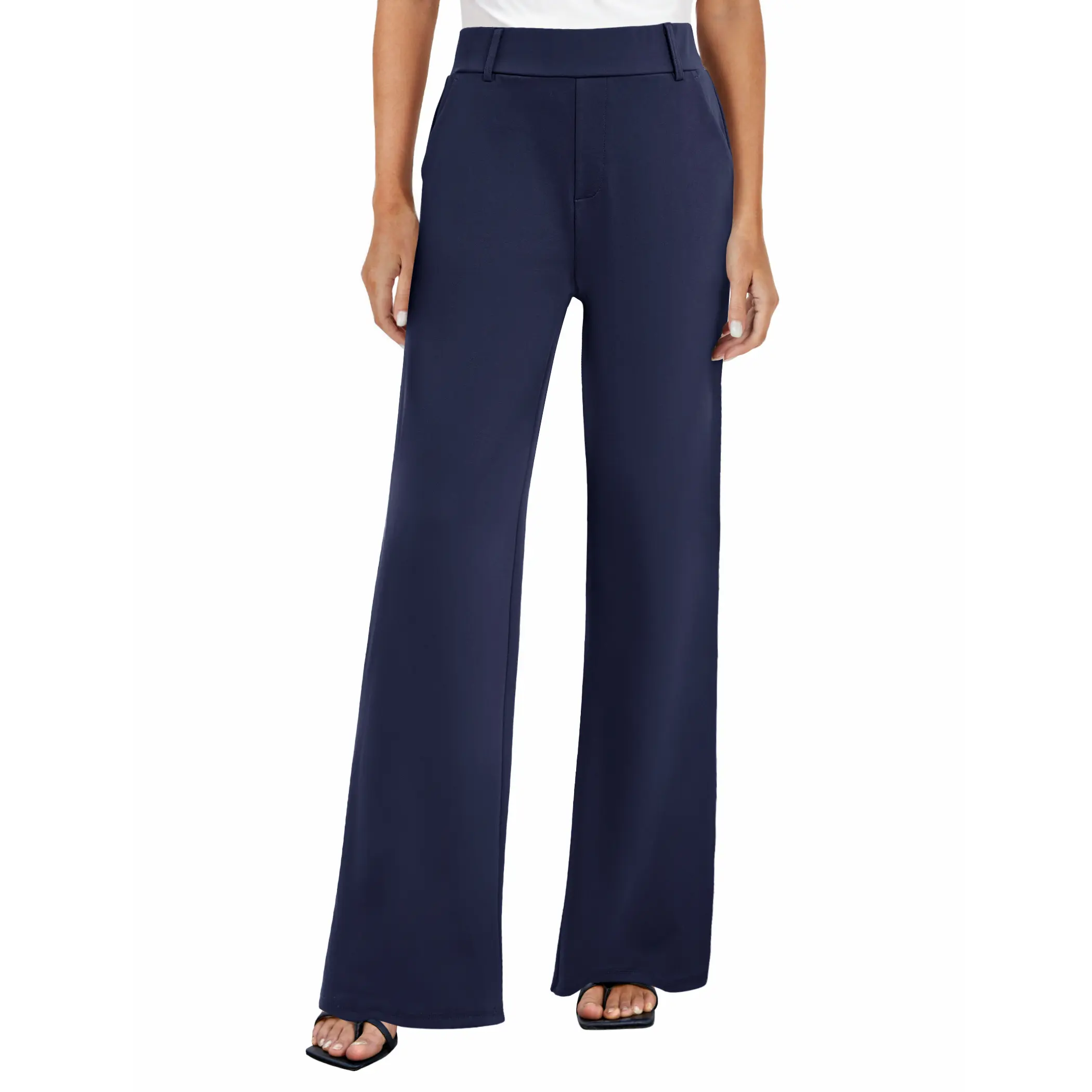 sachin and babi light blue dress High-Waisted Ponte Wide-Leg Shapewear