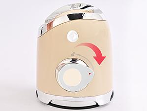 SUSTEAS Rotary Cheese Grater with 5 Replaceable Blades, 18/10 Stainless Steel, BPA Free, Easy to Clean & Disassemble, Beige Kitchen Vegetable Slicer Kitchen Gadgets Utensils