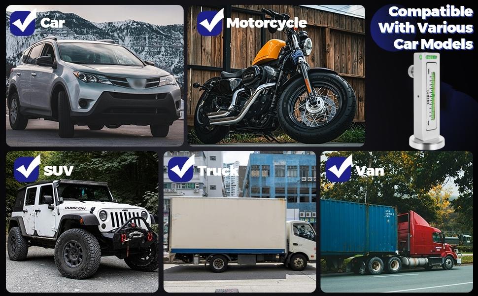 AXIZITECH Adjustable Magnetic Gauge Tool, Wheel Camber, Caster Pillar and Wheel Alignment Tools for Automotive Truck RV Tire Repair