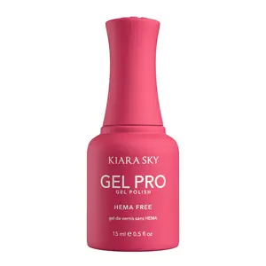 Kiara Sky Gel Pro - Pizzazz HEMA-Free + TPO Free Nail Gel Polish | Intense Pigmentation, Long-Lasting Wear | Finish: Cream 15ml
