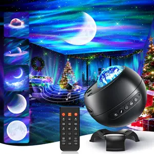 Northern Lights Projector Galaxy Projector for Bedroom,Valentines Day Gifts for Him 300+Colors Modes Aurora Light,15White Noise&Bluetooth Star Projector Galaxy Lights, Remote Ambient,Gifts for Boy