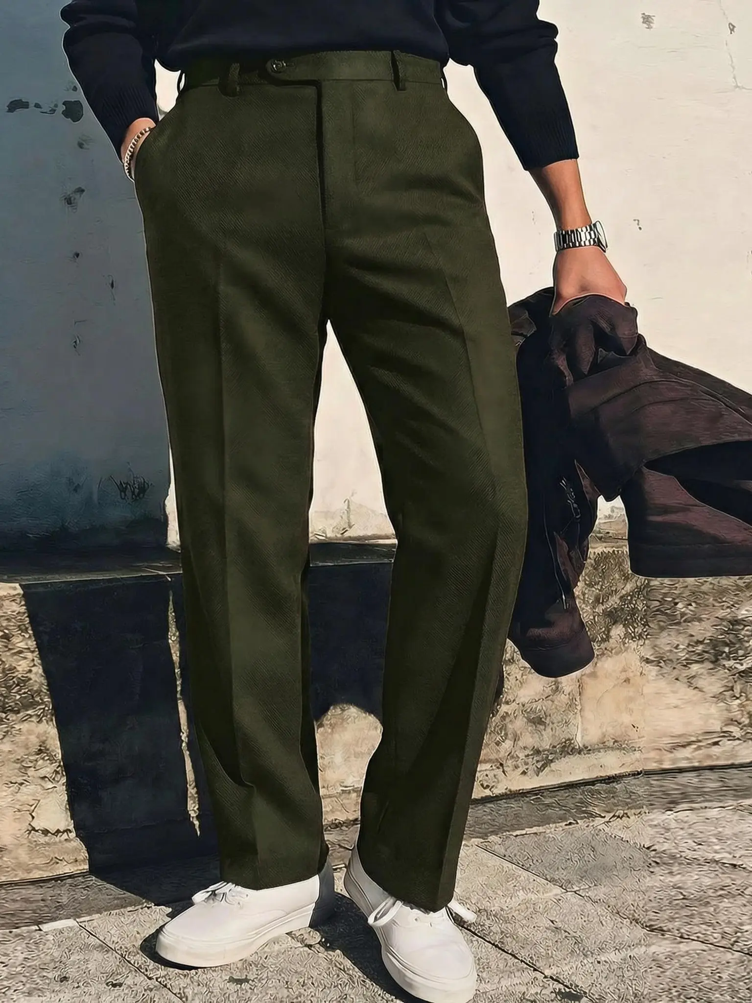 sachin and babi light blue dress Emerald Green Pants Men main image 0