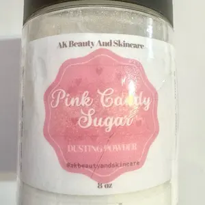 Pink Candy Sugar Dusting Powder Body Powder All Natural with Kaolin Clay, Deodorizer