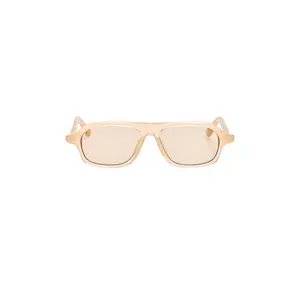 JACQUEMUS Bcane Sunglasses in Nude & Light Gold
